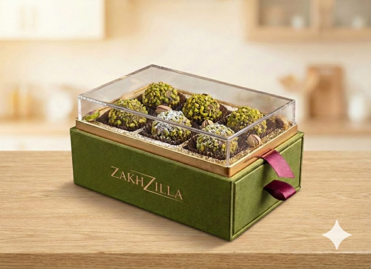 premimum chocolate ZAKHZILLA (pista flavour)